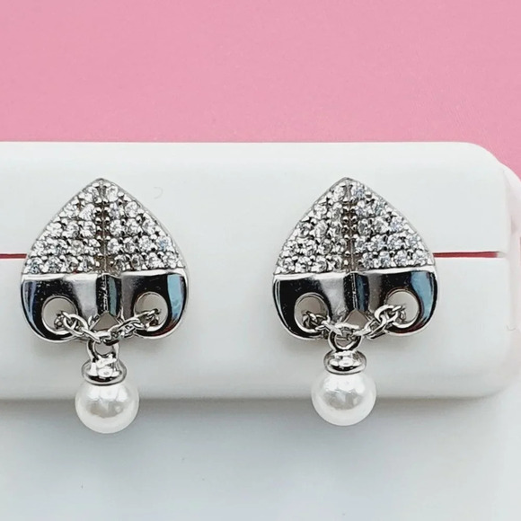 "925 Sterling Silver Cubic Zirconia Earrings, U19254562 - Picture 8 of 11